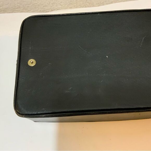 Vintage Etienne Aigner Makeup Case Toiletree Bag black Leather - Picture 11 of 15